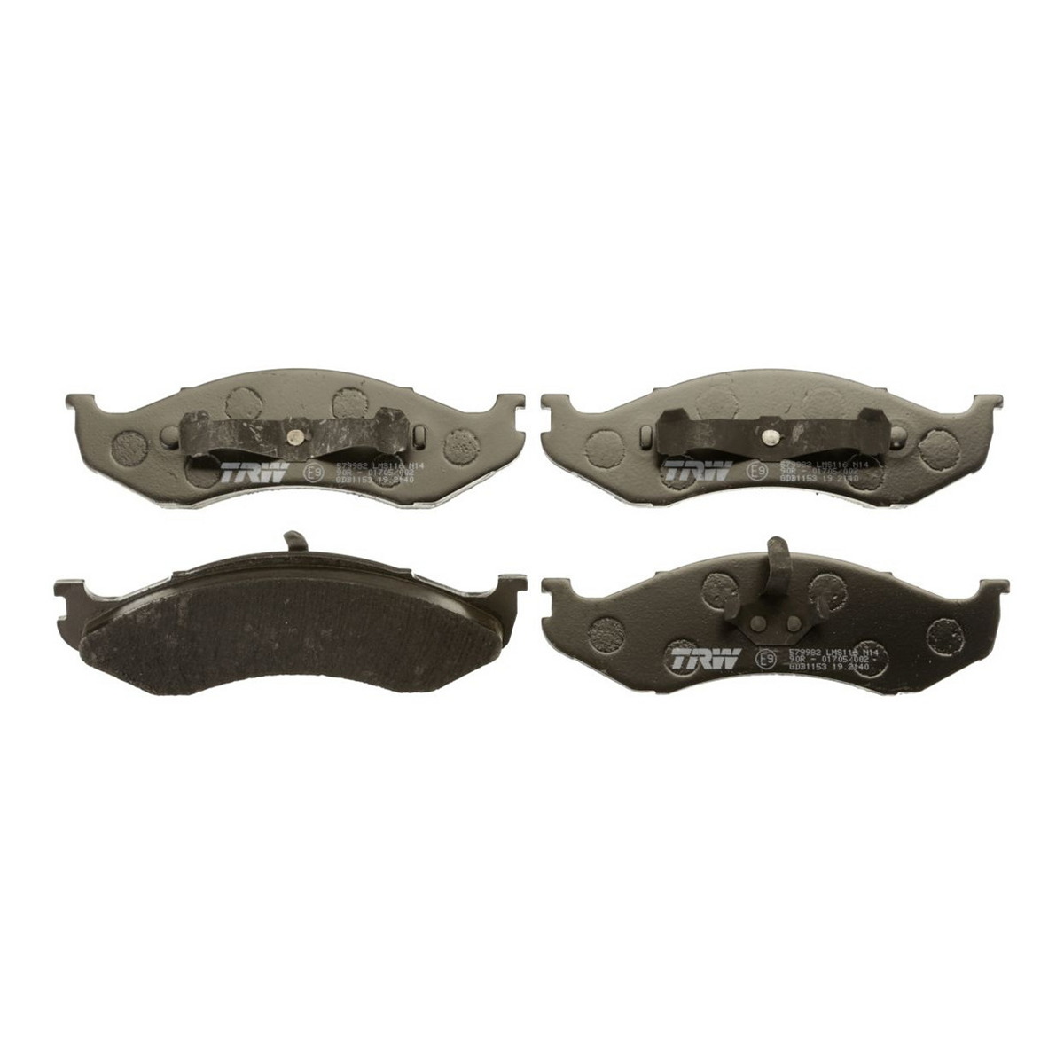 Комплект гальмівних колодок передн , JEEP CHEROKEE, COMANCHE, GRAND CHEROKEE I, WRANGLER I, WRANGLER II, KIA CARNIVAL I 2.1D-5.9 10.84-04.07