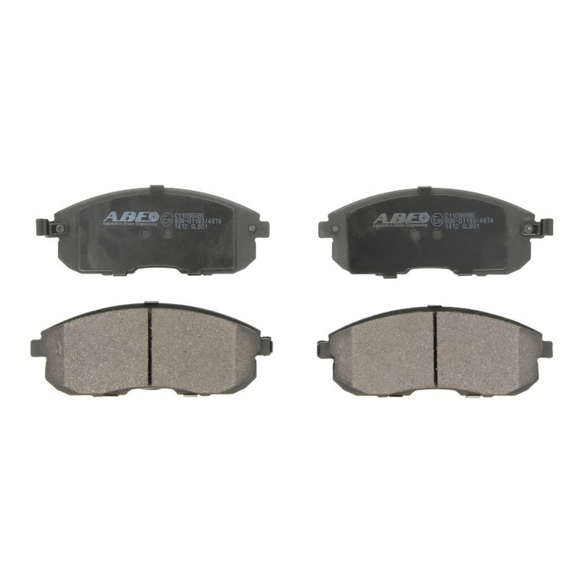 Комплект гальмівних колодок передн , FIAT SEDICI, INFINITI G, NISSAN 200SX, ALTIMA, AVENIR, CUBE, JUKE, MAXIMA / MAXIMA QX V, MAXIMA VI, MURANO II, PRIMERA, PULSAR, QUEST, SENTRA V 1.2-3.6 09.88-