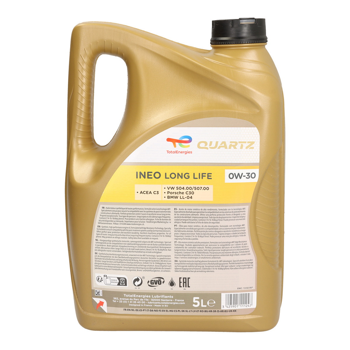 Моторна олива QUARTZ XTRA (5L) 0W30 , BMW LL-04, PORSCHE C30, VW 504.00, VW 507.00 фото 6
