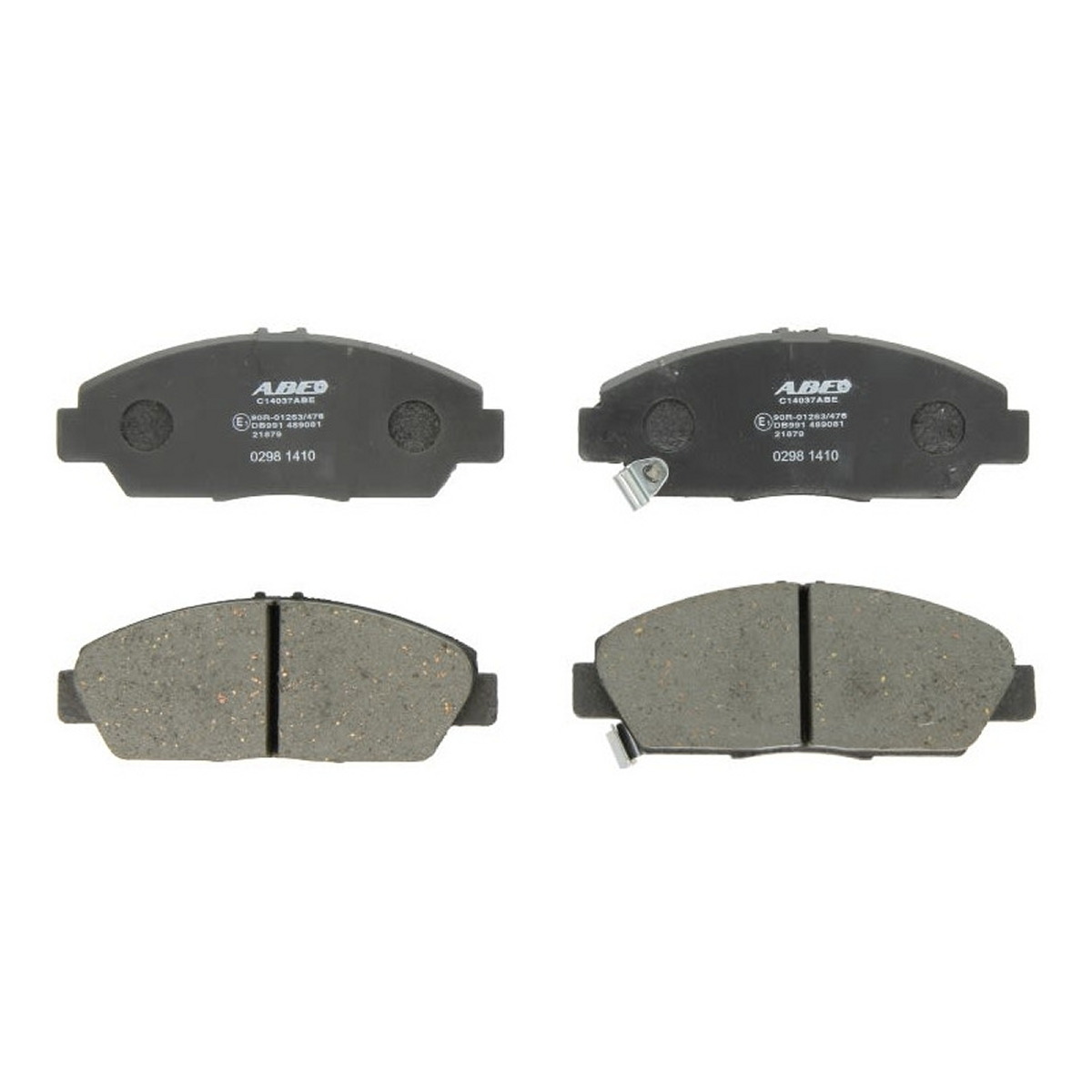 Комплект гальмівних колодок передн , HONDA ACCORD IV, ACCORD V, ACCORD VI, ACCORD VII, CIVIC VII, CR-V I, HR-V, INTEGRA, LEGEND IV, ODYSSEY, ORTHIA / PARTNER, PRELUDE III 1.6-3.7 04.87-