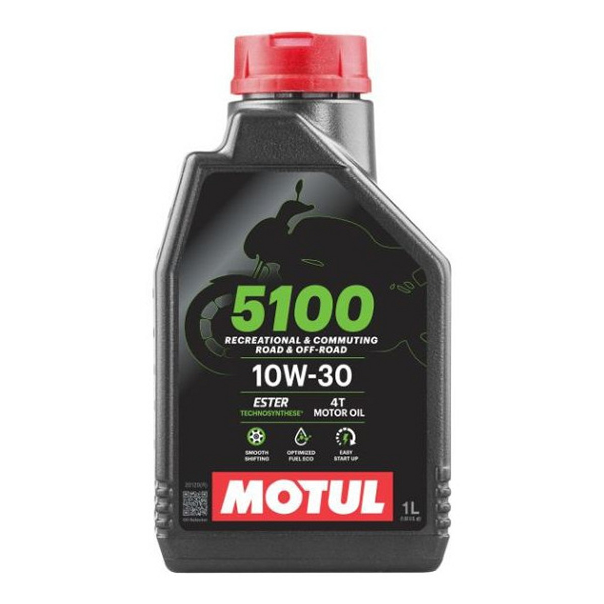Олива для чотиритактних двигунів MOTUL 5100 10W30 1л, API SM Напівсинтетична збагачений ефірами фото 3