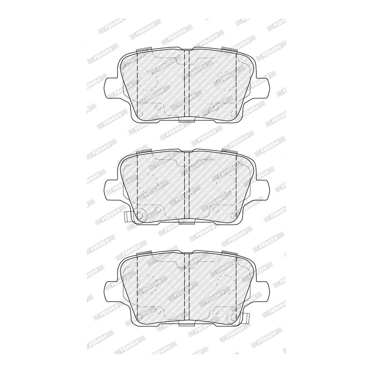Комплект гальмівних колодок задн , OPEL INSIGNIA B, INSIGNIA B COUNTRY, INSIGNIA B GRAND SPORT 1.5-2.0D 03.17- фото 4