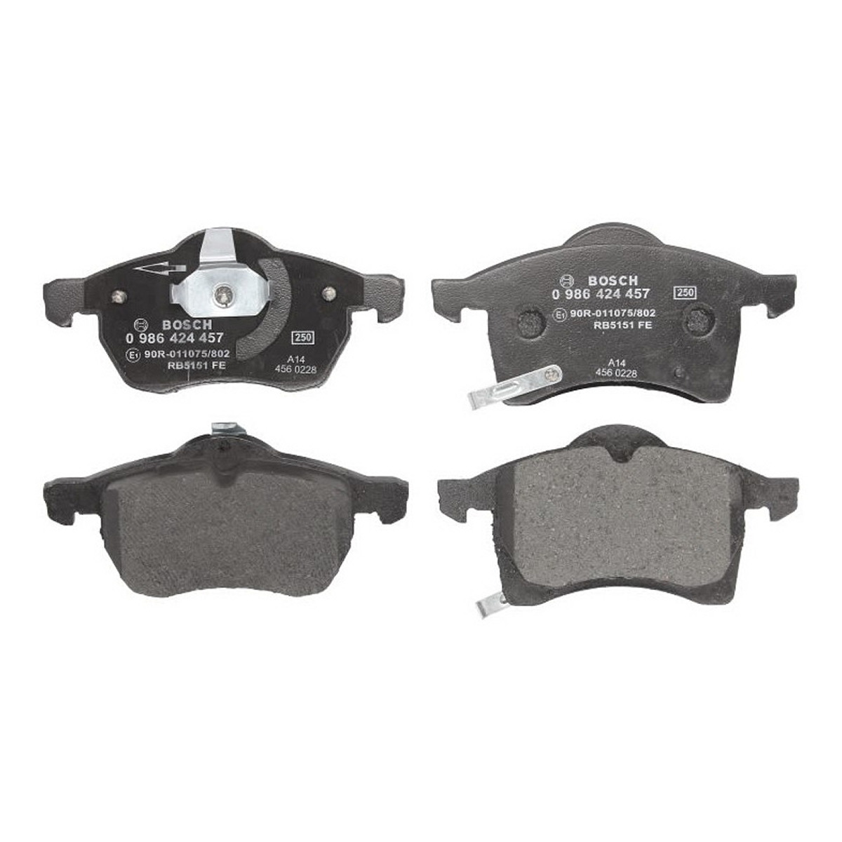 Комплект гальмівних колодок передн , CHEVROLET ASTRA, ZAFIRA, OPEL ASTRA G, ZAFIRA A, SAAB 9-5 1.6-3.0D 09.97-07.12