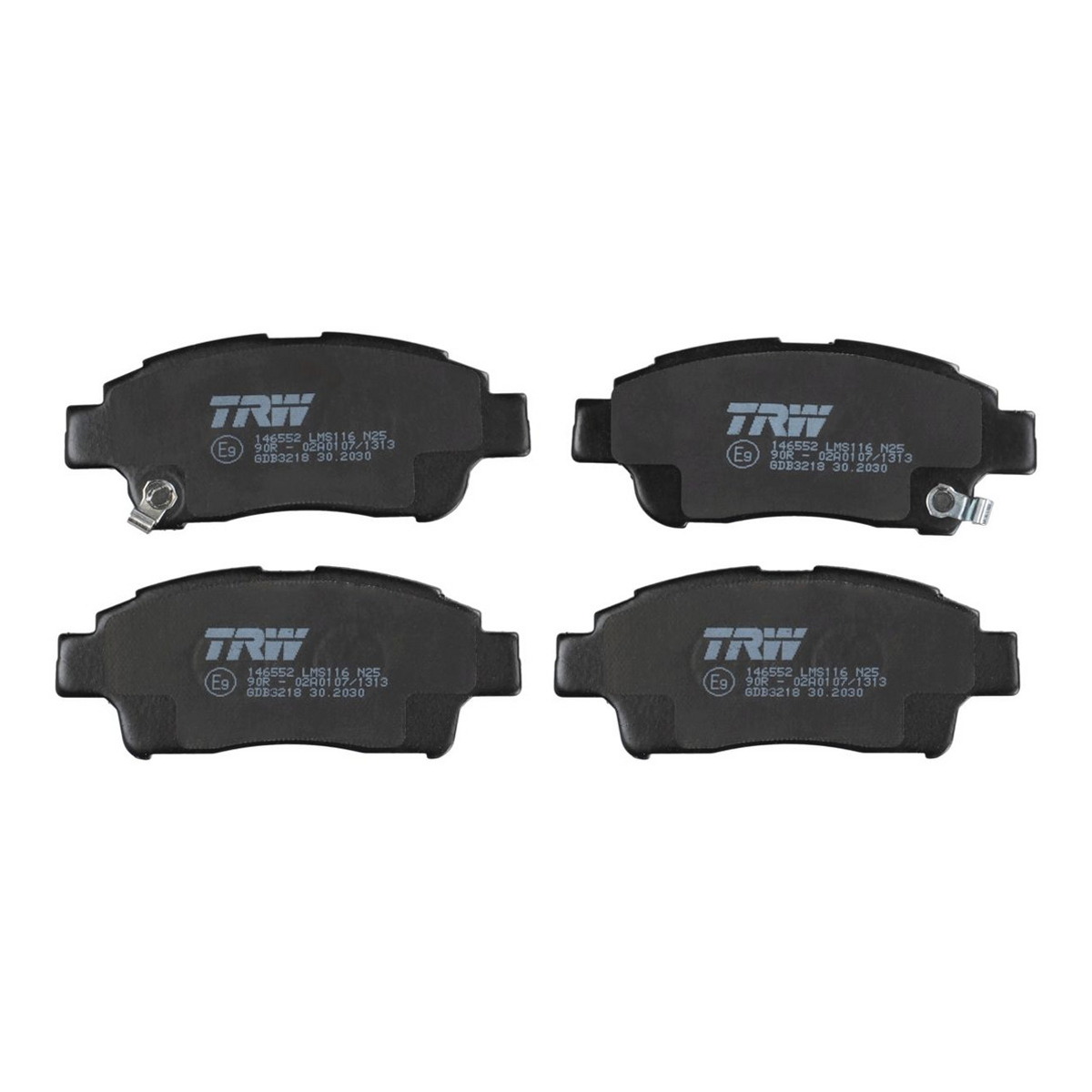 Комплект гальмівних колодок передн , TOYOTA ECHO, PLATZ, PROBOX / SUCCEED, VIOS / SOLUNA VIOS, YARIS, YARIS VERSO 1.0-1.5 04.99-08.14