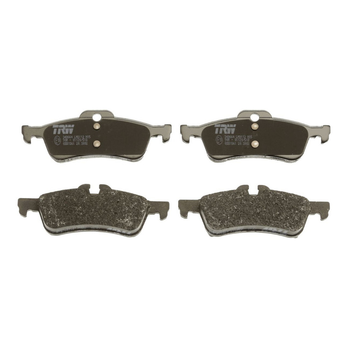 Комплект гальмівних колодок задн , LINCOLN CONTINENTAL, MINI (R50, R53), (R52) 1.4-3.8 09.87-07.08