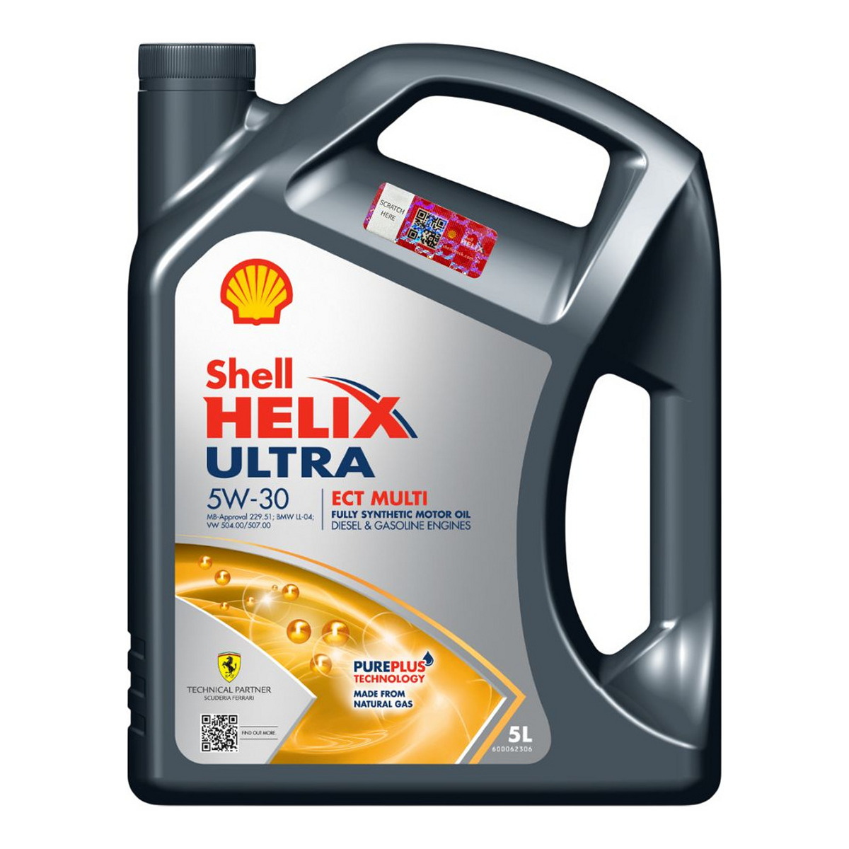 Моторна олива Helix (5L) 5W30 ((EN) ULTRA) ,API SN, ACEA C3, BMW LL-04, MB 229.51, MB 229.52, VW 504.00, VW 507.00