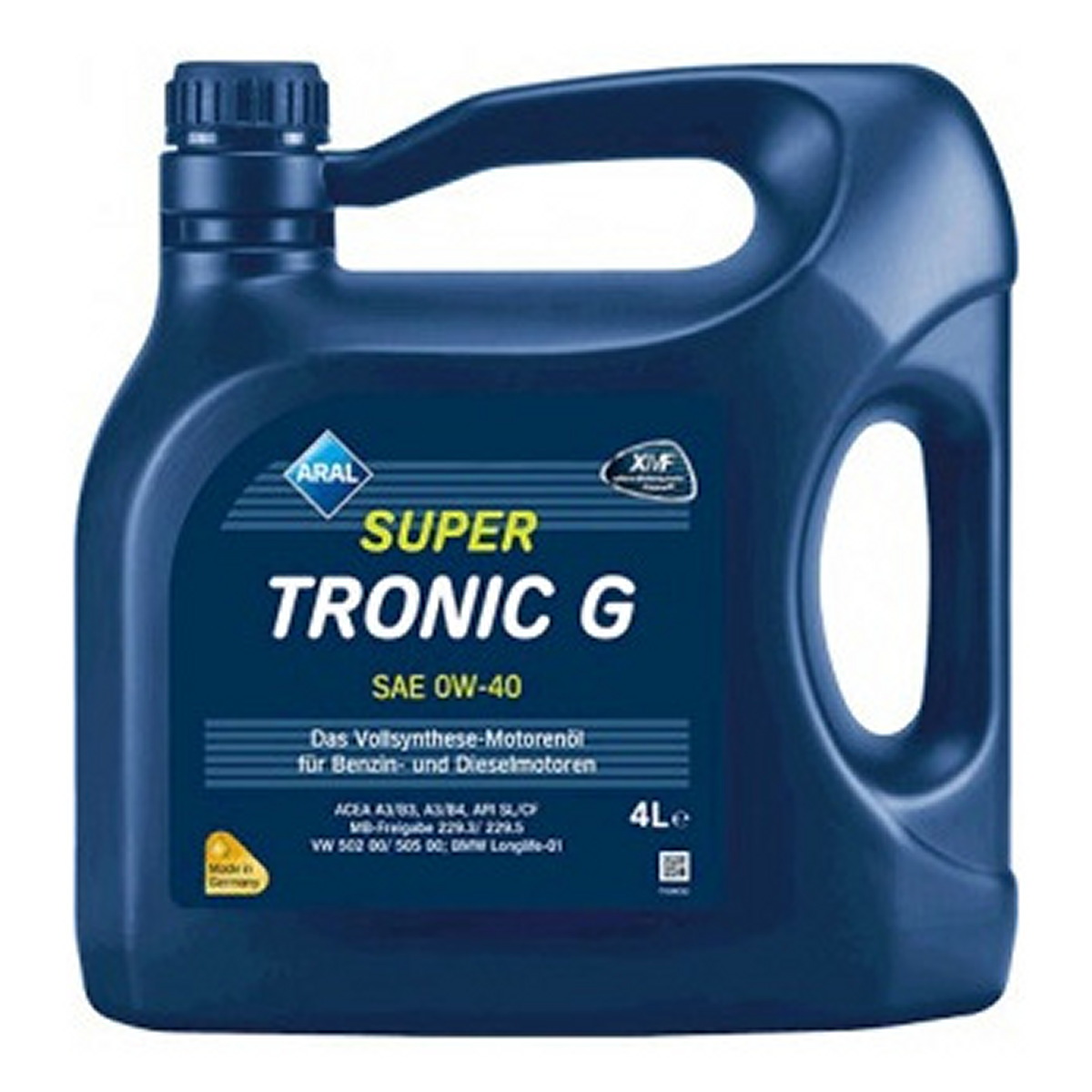 Моторна олива (4L +) 0W40 API CF, SN, ACEA A3, B4, BMW LL-01, MB 229.3, MB 229.5, PORSCHE A40, VW 502.00, VW 505.00 фото 2