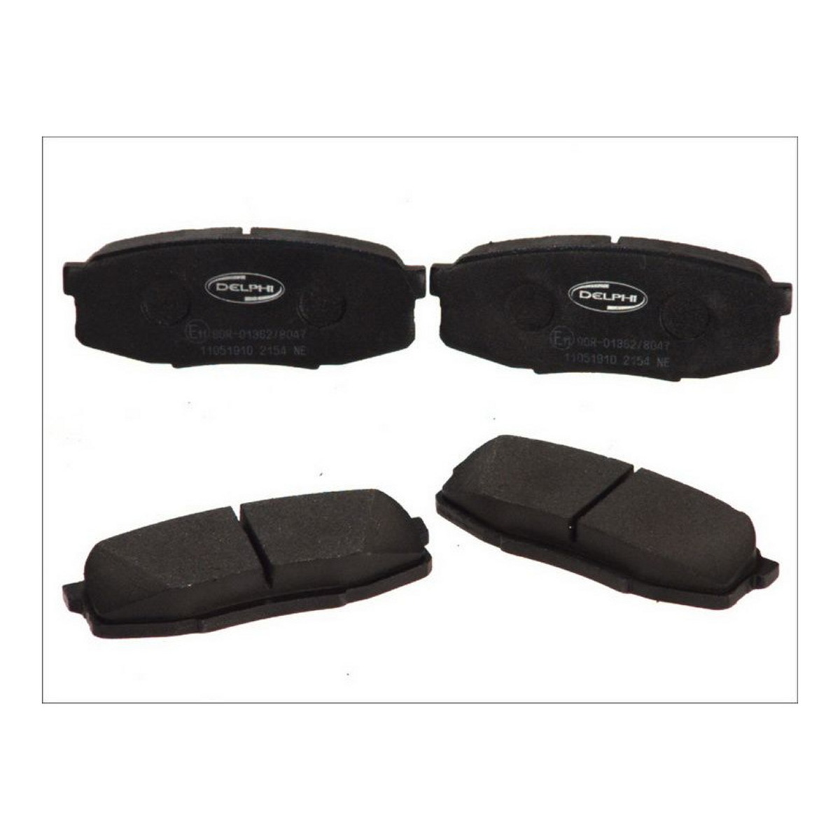 Комплект гальмівних колодок задн , LEXUS LX, TOYOTA LAND CRUISER 200, LAND CRUISER 90, SEQUOIA, TUNDRA 3.0D-5.7ALK 02.00-