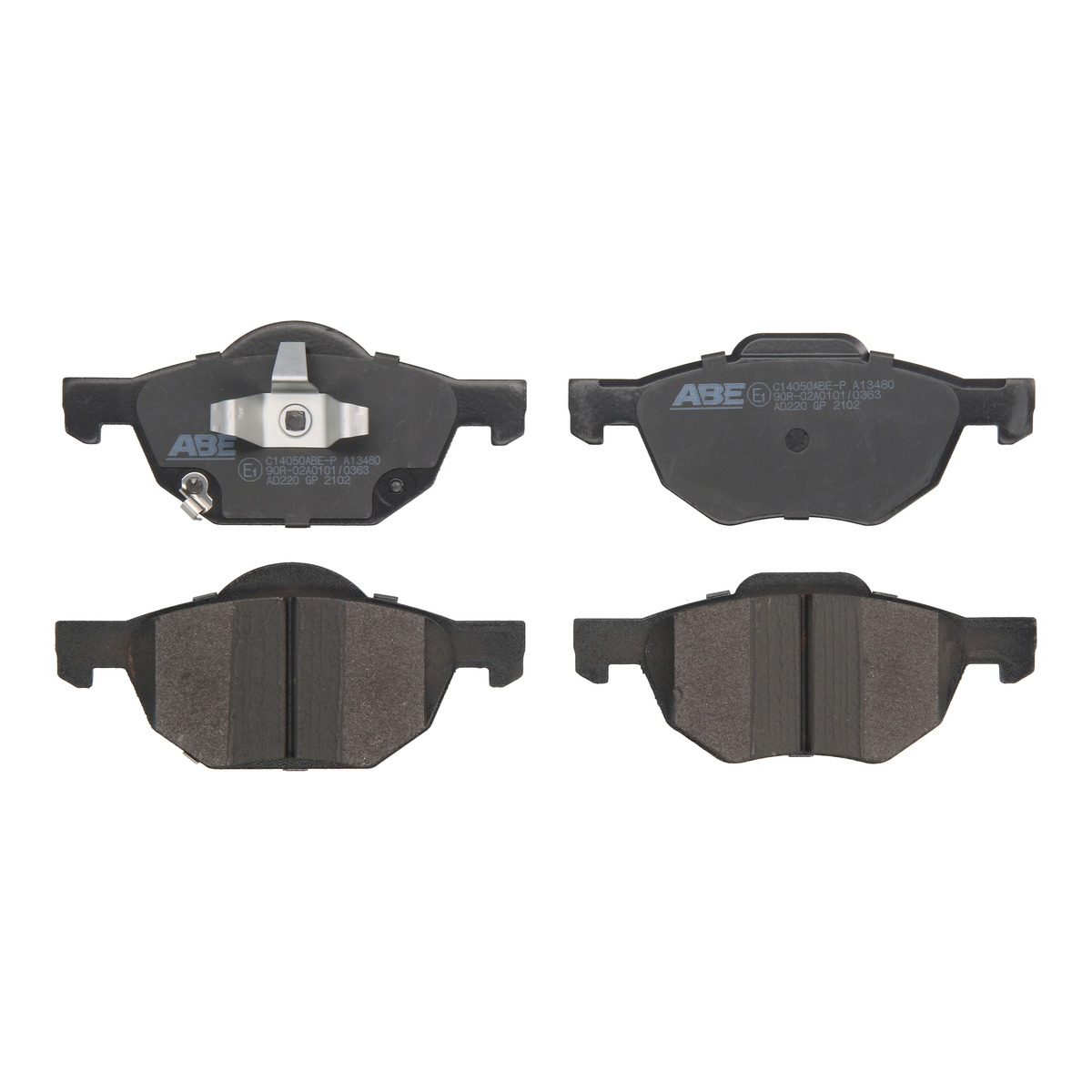 Комплект гальмівних колодок передн , HONDA ACCORD VII, ODYSSEY 2.0-3.0 10.97-05.08