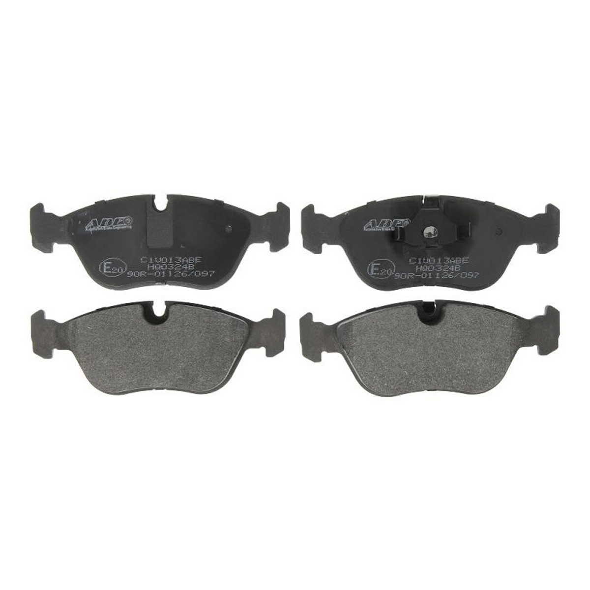 Комплект гальмівних колодок передн , VOLVO 850, C70 I, S70, V70 I 2.0-2.5D 06.91-10.05