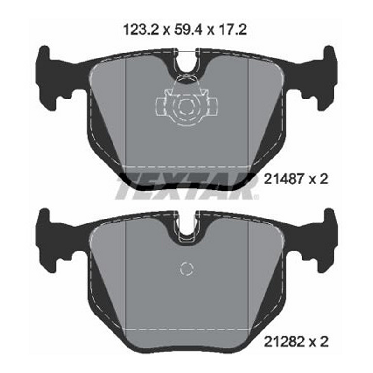 Комплект гальмівних колодок задн , BMW 3 (E46), X3 (E83), LAND ROVER RANGE ROVER III 2.0-4.4 10.99-08.12 фото 3