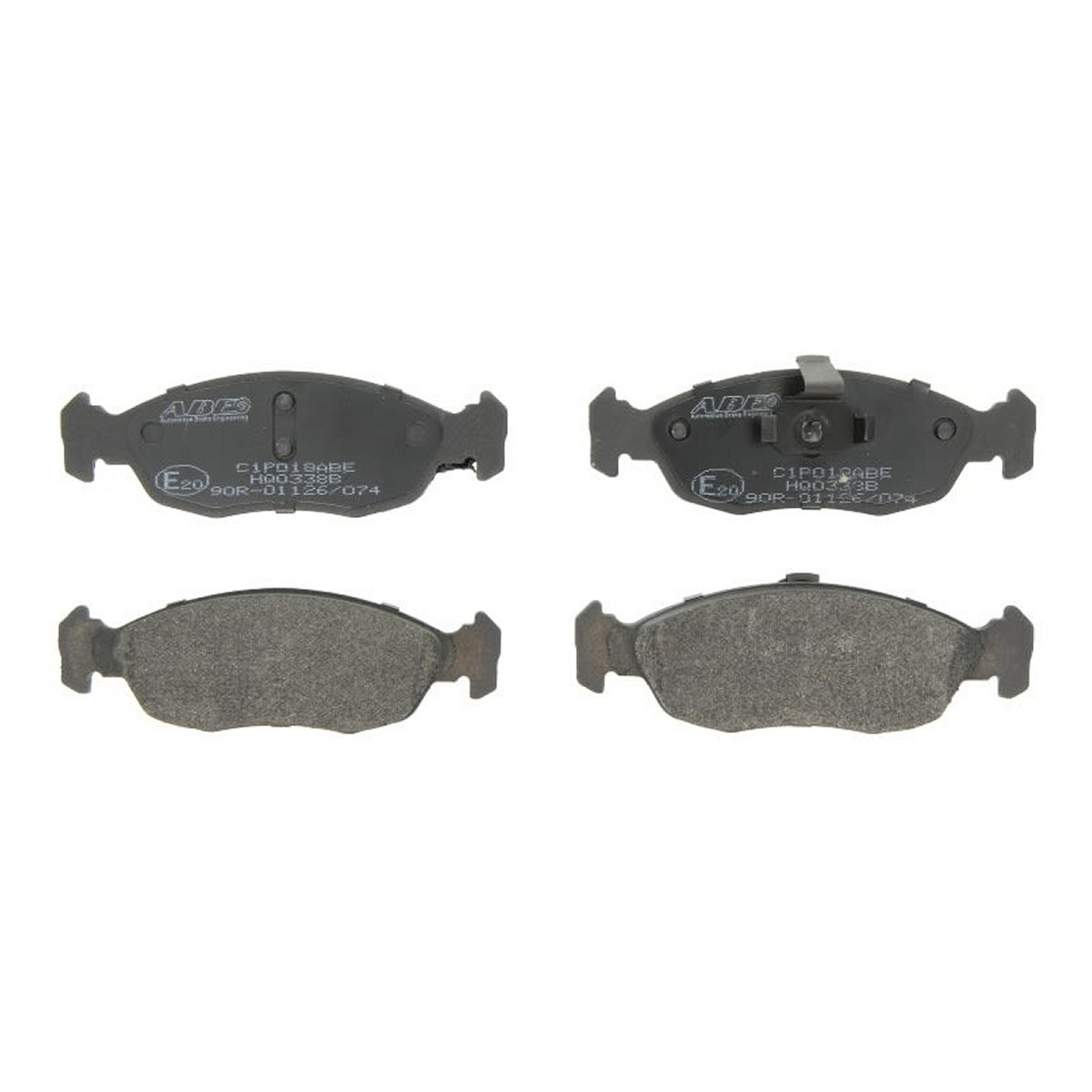 Комплект гальмівних колодок передн , CITROEN SAXO, XSARA, PEUGEOT 106 I, 106 II, 205, 205 I, 205 II, 306 1.0-Electric 02.84-08.05