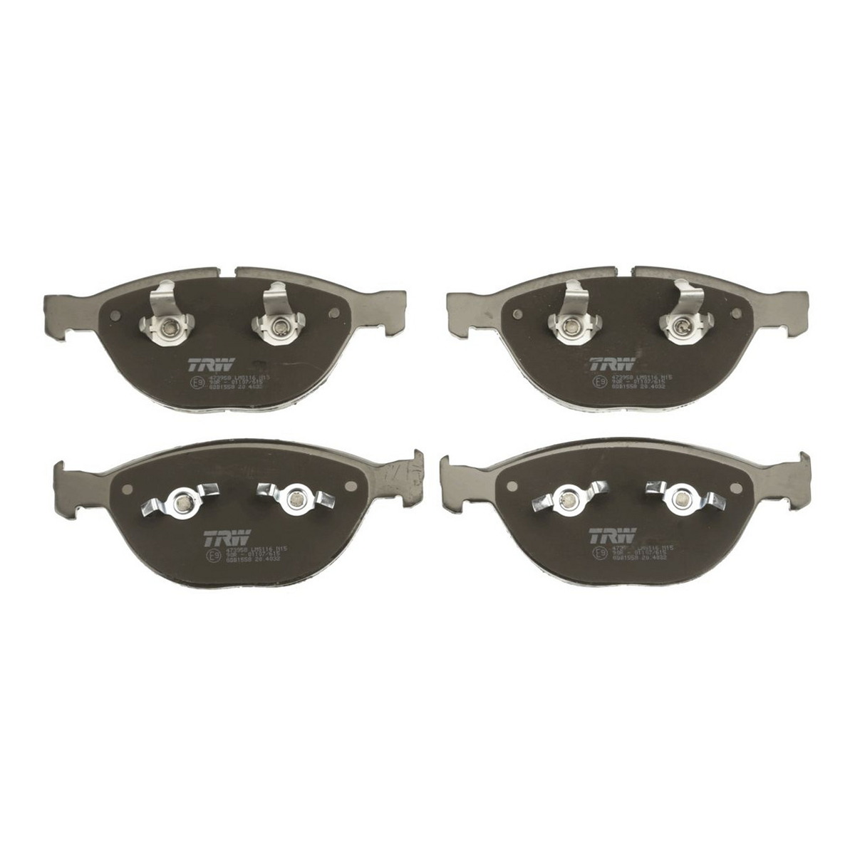Комплект гальмівних колодок передн , BMW 5 (E60), 5 (E61), 6 (E63), 6 (E64), 7 (E65, E66, E67), ROLLS-ROYCE PHANTOM VII, PHANTOM VII DROPHEAD 3.0D-6.75 01.03-07.17