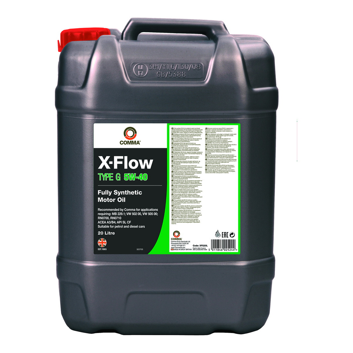 Моторна олива X-FLOW (20L) 5W40 ,API CF, SL, ACEA A3, B4, MB 229.1, RENAULT RN 0700, RENAULT RN 0710, VW 502.00, VW 505.00 фото 3