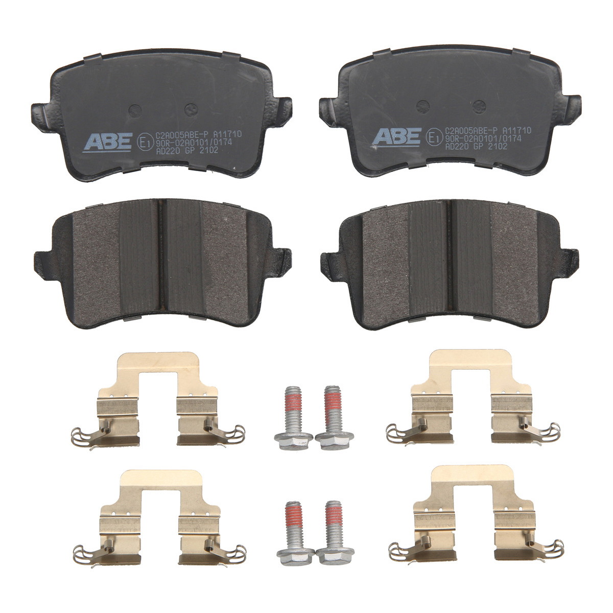 Комплект гальмівних колодок задн , AUDI A4 ALLROAD B8, A4 ALLROAD B9, A4 B7, A4 B8, A5, Q5 1.8-4.2 06.06-