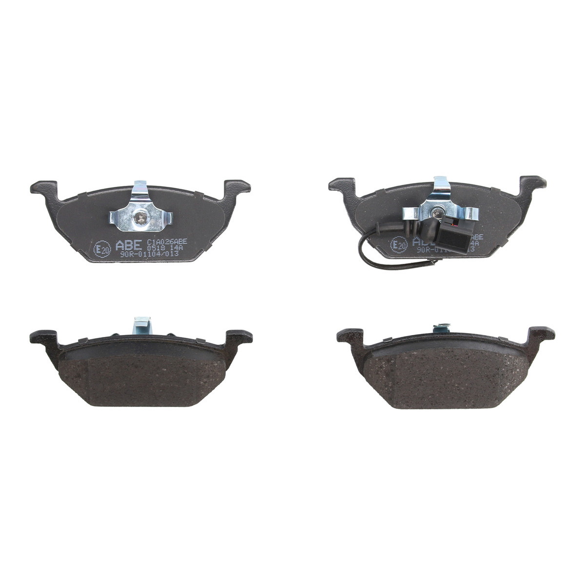 Комплект гальмівних колодок передн , AUDI A1, A2, A3, SEAT ALTEA, ALTEA XL, CORDOBA, IBIZA III, IBIZA IV, IBIZA IV SC, IBIZA IV ST, LEON, TOLEDO I, TOLEDO II, TOLEDO III 1.0-Electric 05.91-