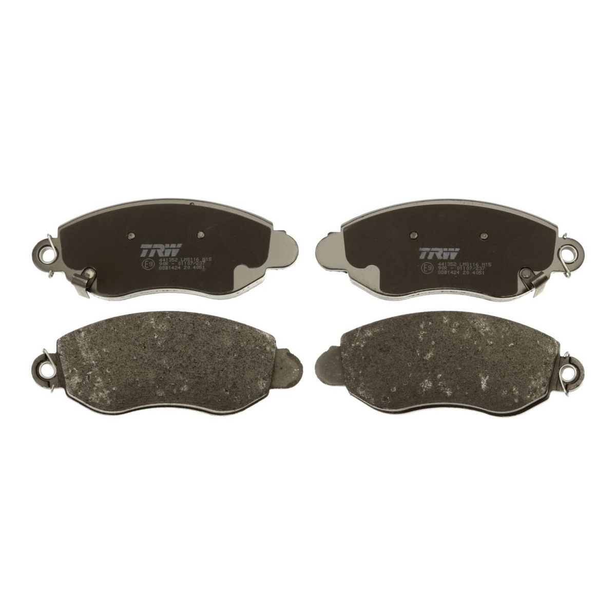 Комплект гальмівних колодок передн , FORD TRANSIT 2.0D-2.4D 01.00-05.06