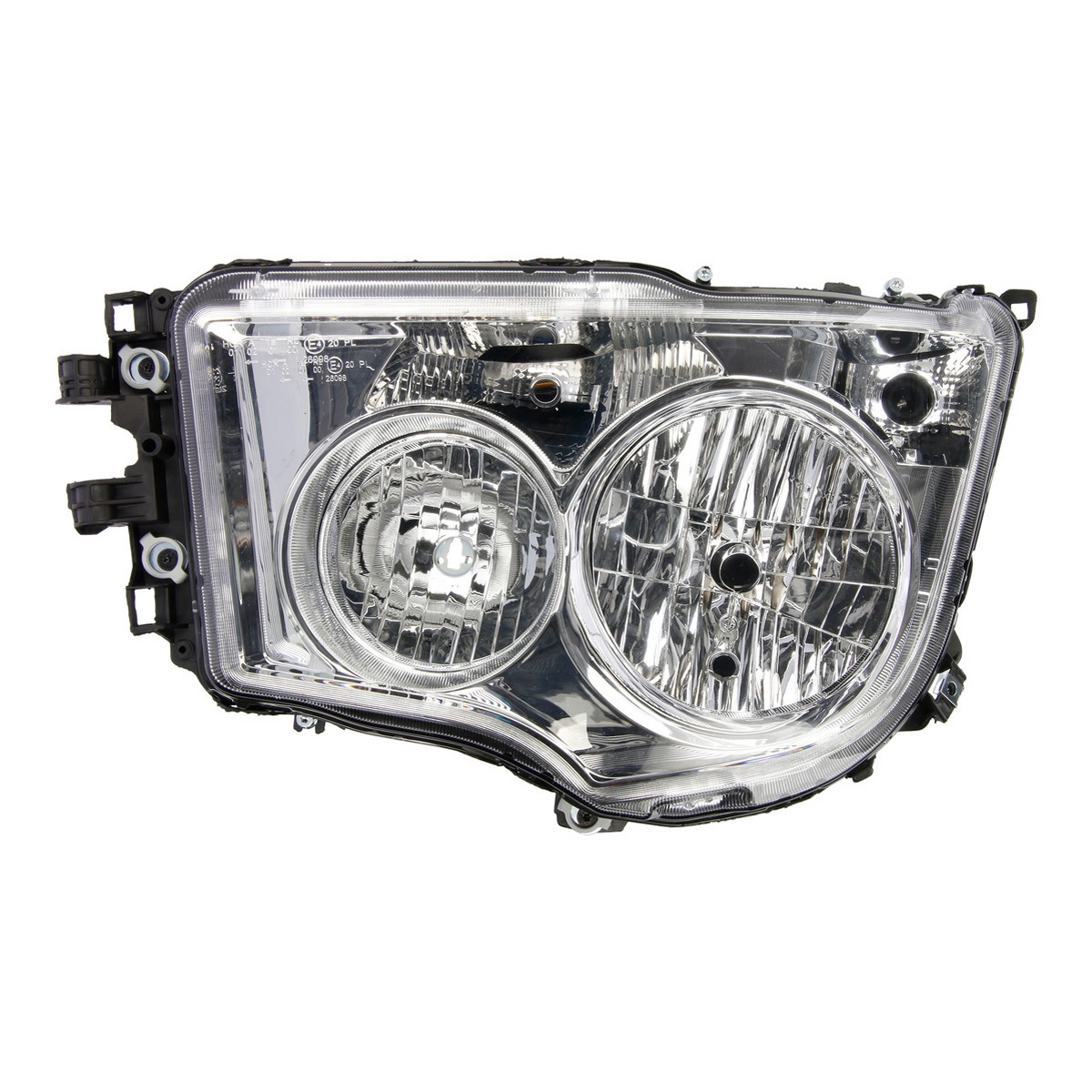 Фара лів (H1/H21W/H7/PY21W/W5W, ручн, без мотора, включає денні ходові вогні, колір відбивача: хром, колір повороту: прозор) MERCEDES ANTOS, AROCS 07.12- фото 3