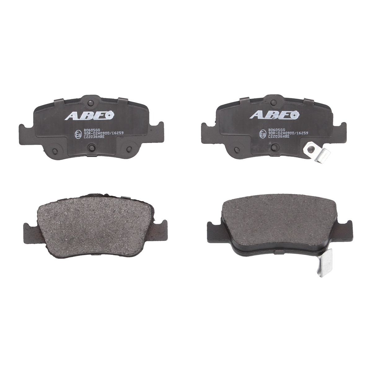 Комплект гальмівних колодок задн , TOYOTA AURIS, BB I, COROLLA, PRIUS, PROBOX / SUCCEED, RACTIS, VERSO S, VIOS / SOLUNA VIOS, YARIS, YARIS / VIOS 1.0-2.2D 03.00-