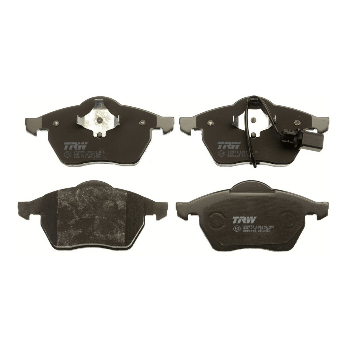 Комплект гальмівних колодок передн , FORD GALAXY I, GALAXY MK I, FORD USA FOCUS, FOCUS ZX3, FOCUS ZX5, SEAT ALHAMBRA, VW SHARAN 1.8-2.8 03.95-03.10