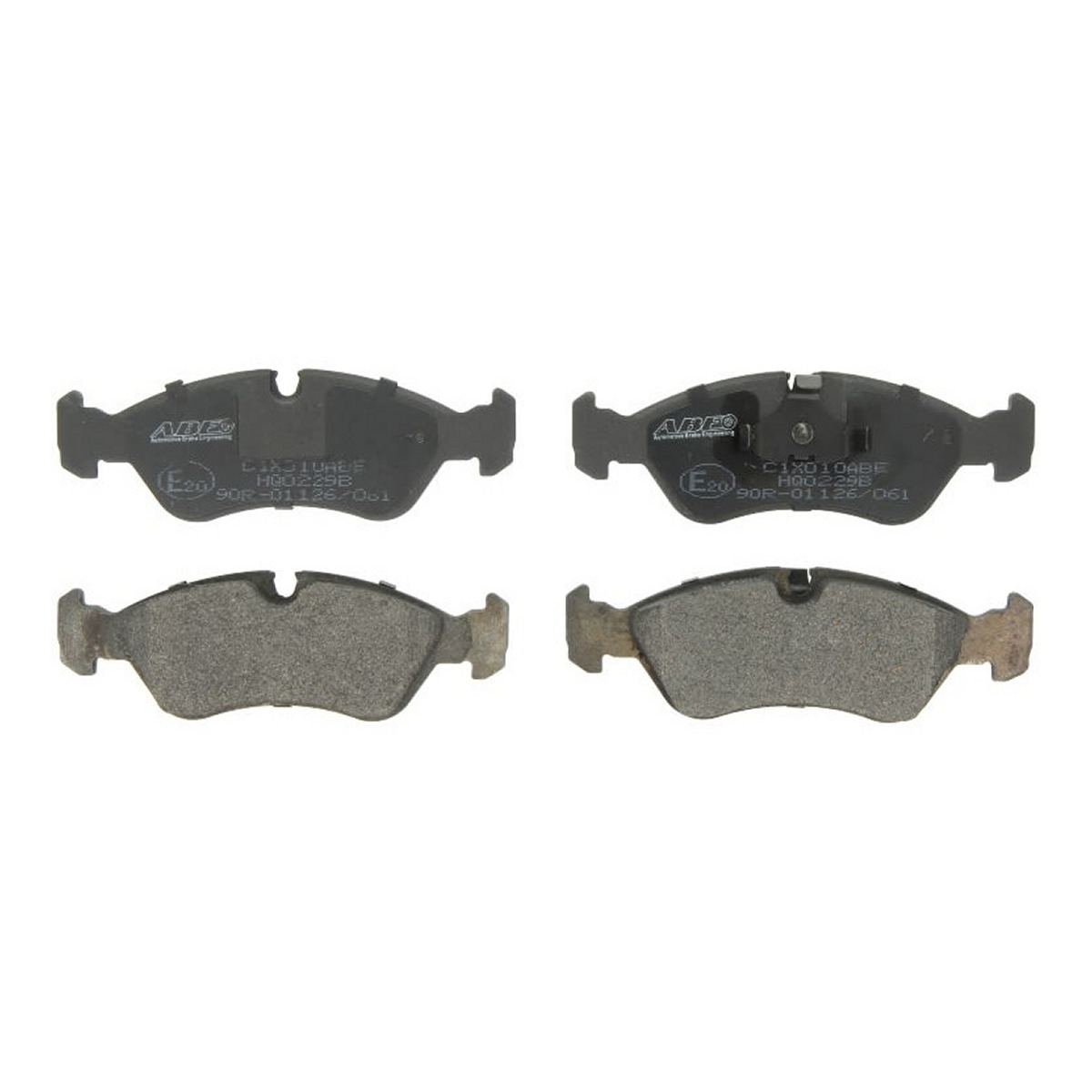 Комплект гальмівних колодок передн , CHEVROLET TRAX, DAEWOO ARANOS, CIELO, ESPERO, NEXIA, PRINCE, FSO LANOS, OPEL ASTRA F, KADETT E, OMEGA A, VECTRA A, VECTRA B 1.4-2.4 09.84-12.15