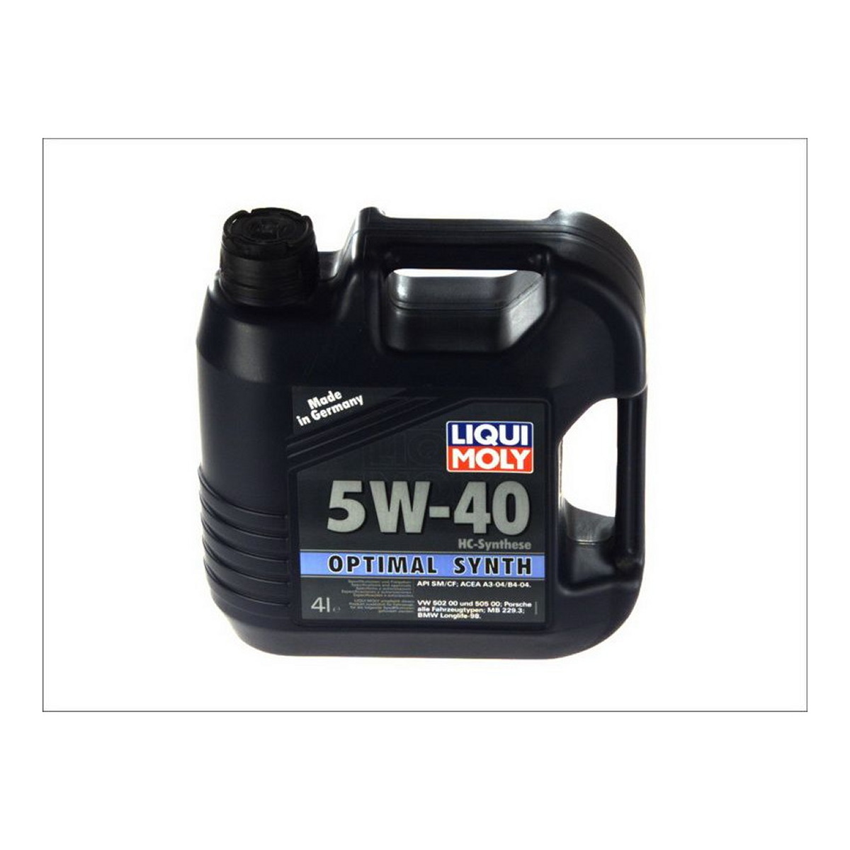 Моторна олива (4L) 5W40 ,API CF, SM, SN, ACEA A3, B4, BMW LL-98, MB 229.3, PORSCHE A40, VW 502.00, VW 505.00