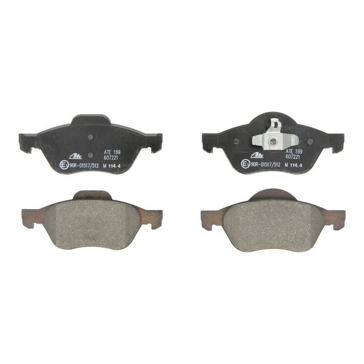 Комплект гальмівних колодок передн , RENAULT CLIO III, MEGANE II, SCENIC II 1.4-2.0D 09.02-