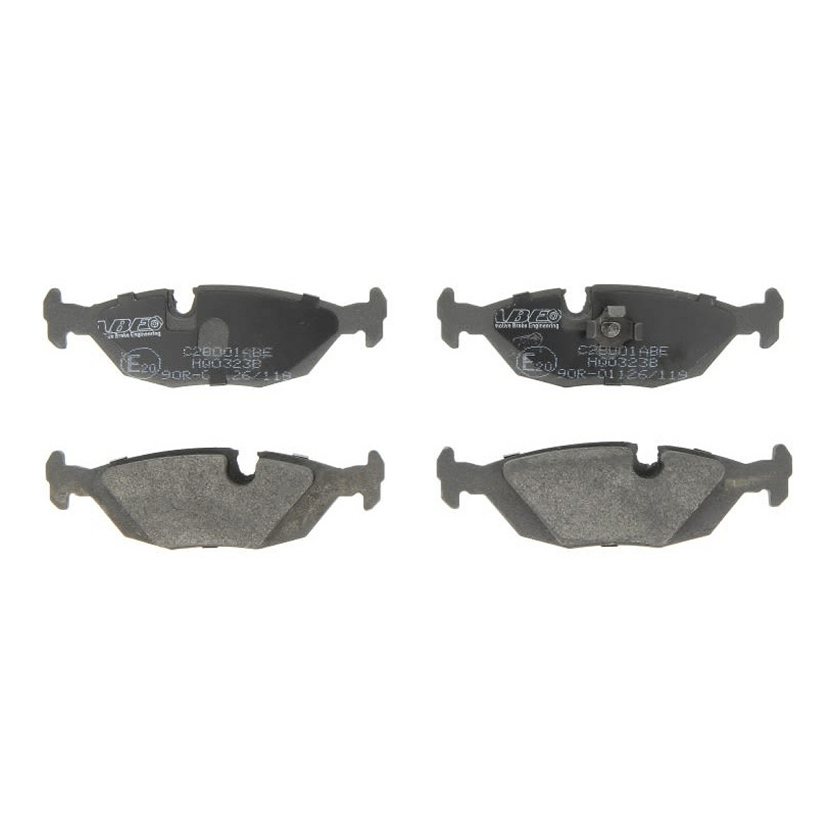 Комплект гальмівних колодок задн , BMW 3 (E30), 3 (E36), 5 (E28), 6 (E24), 7 (E23), 7 (E32), 7 (E65, E66, E67), X3 (E83), Z1 1.6-4.0 04.76-08.10