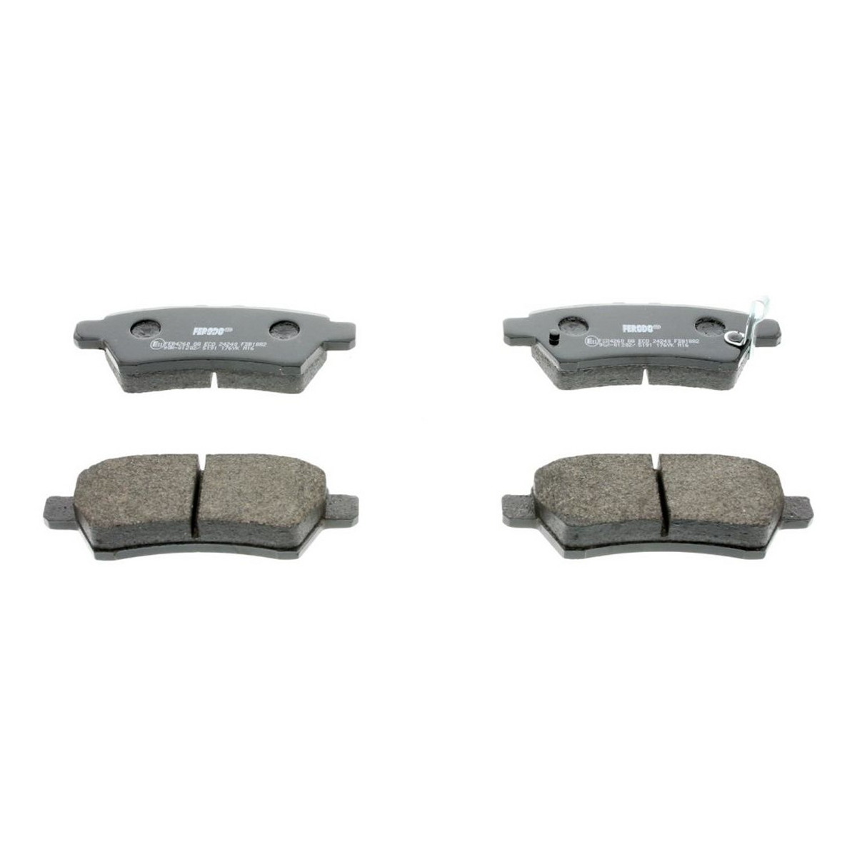 Комплект гальмівних колодок задн , NISSAN NAVARA NP300, PATHFINDER III, XTERRA 2.5D/3.0D/4.0 10.04-