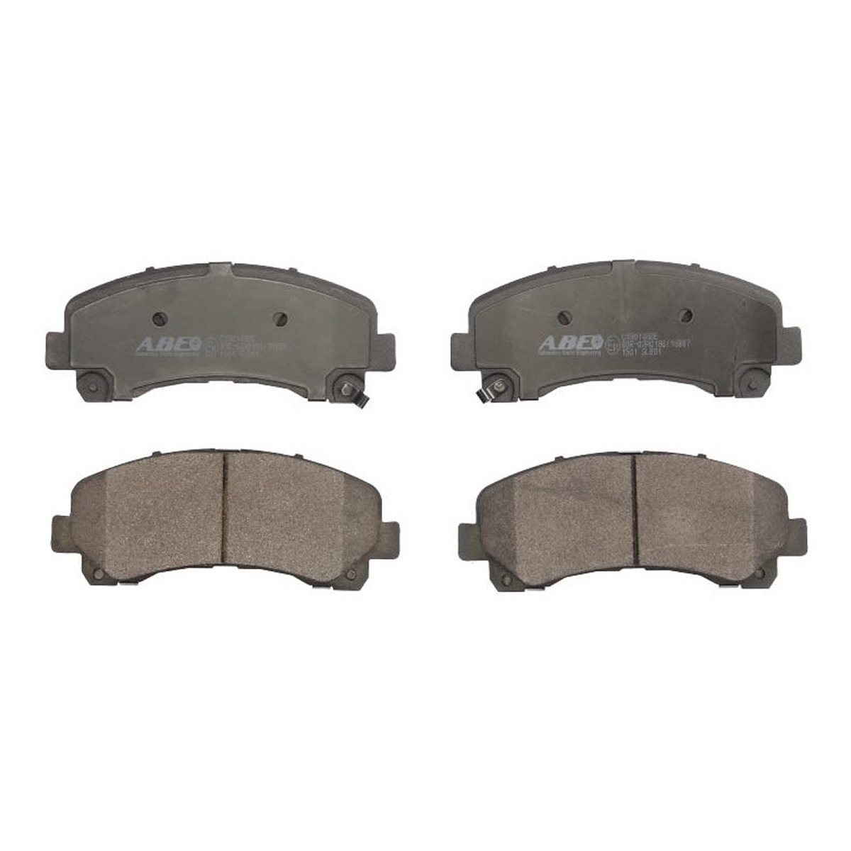 Комплект гальмівних колодок передн , CHEVROLET TRAILBLAZER, ISUZU D-MAX I, D-MAX II 1.9D-3.0D 06.03-