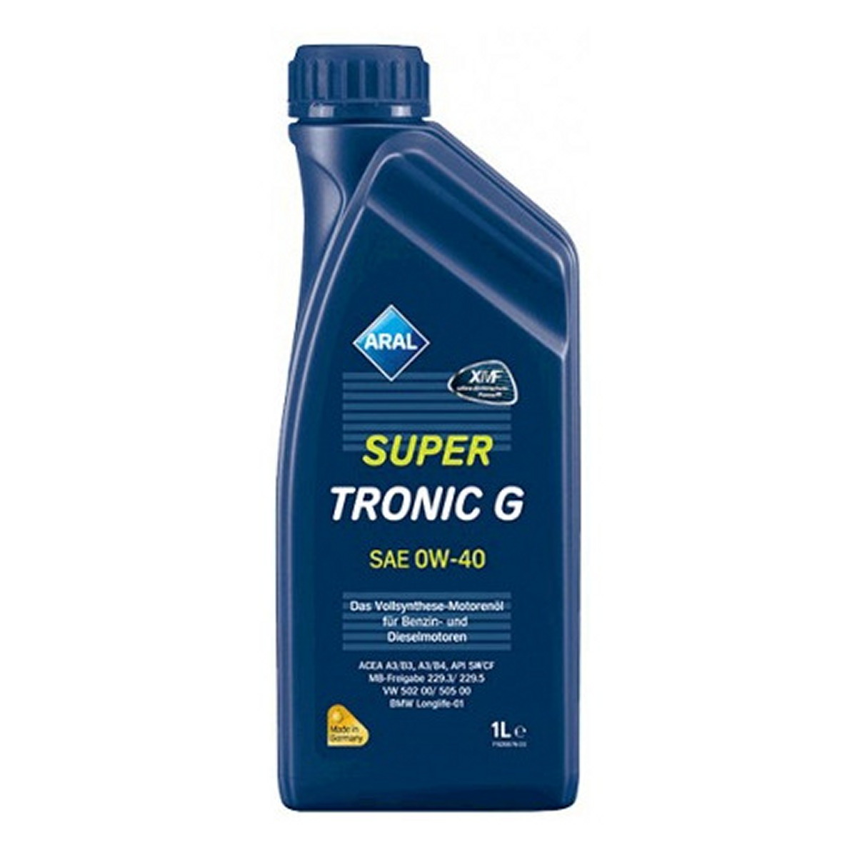 Моторна олива (1L +) 0W40 API CF, SN, ACEA A3, B4, BMW LL-01, MB 229.3, MB 229.5, PORSCHE A40, VW 502.00, VW 505.00