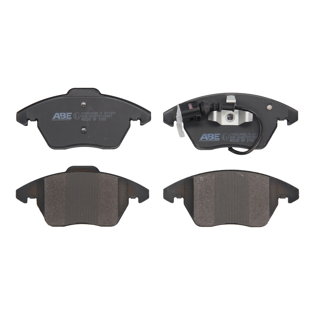 Комплект гальмівних колодок передн , AUDI A1, A1 CITY CARVER, A3, A4 B6, TT, SEAT ALTEA, ALTEA XL, IBIZA IV, IBIZA IV SC, IBIZA IV ST, IBIZA V, LEON, TOLEDO III, TOLEDO IV 1.0-3.6 08.97-