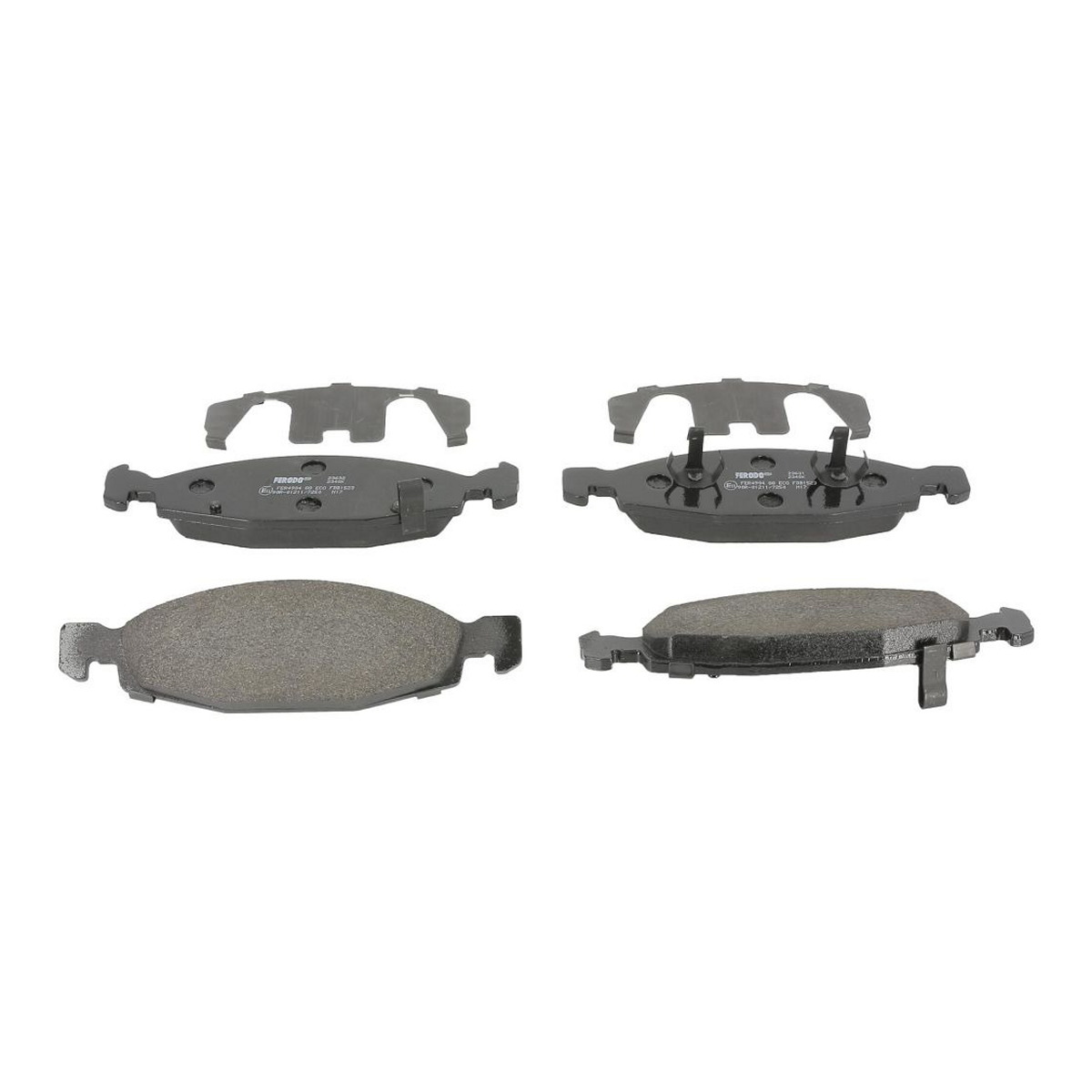 Комплект гальмівних колодок передн (із замком), JEEP CHEROKEE, GRAND CHEROKEE II 2.7D-4.7 10.90-09.05
