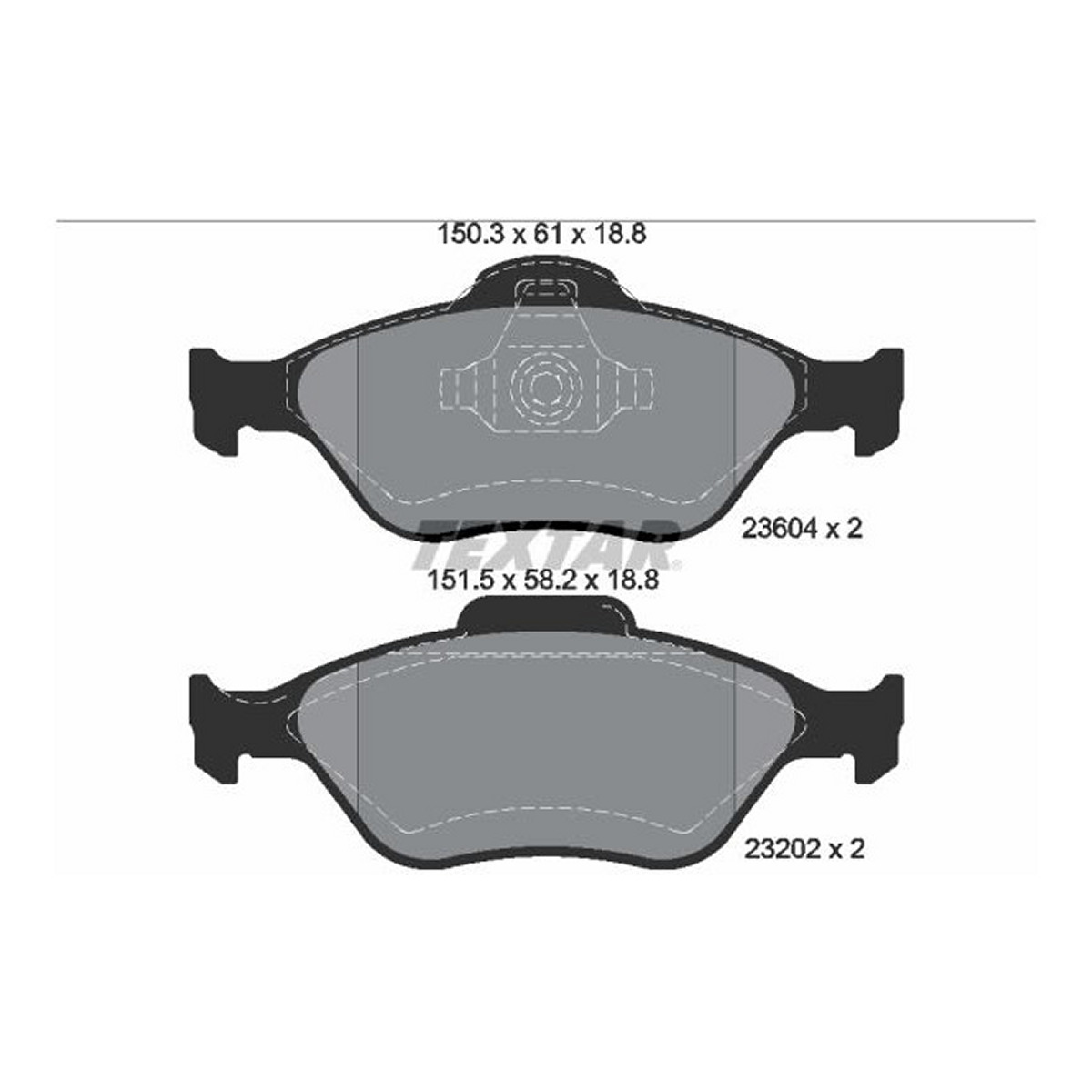 Комплект гальмівних колодок передн , FORD FIESTA, FIESTA IV, FIESTA V, FUSION, KA, PUMA, STREET KA, MAZDA 121 III, 2 1.0-1.8D 08.95-11.13