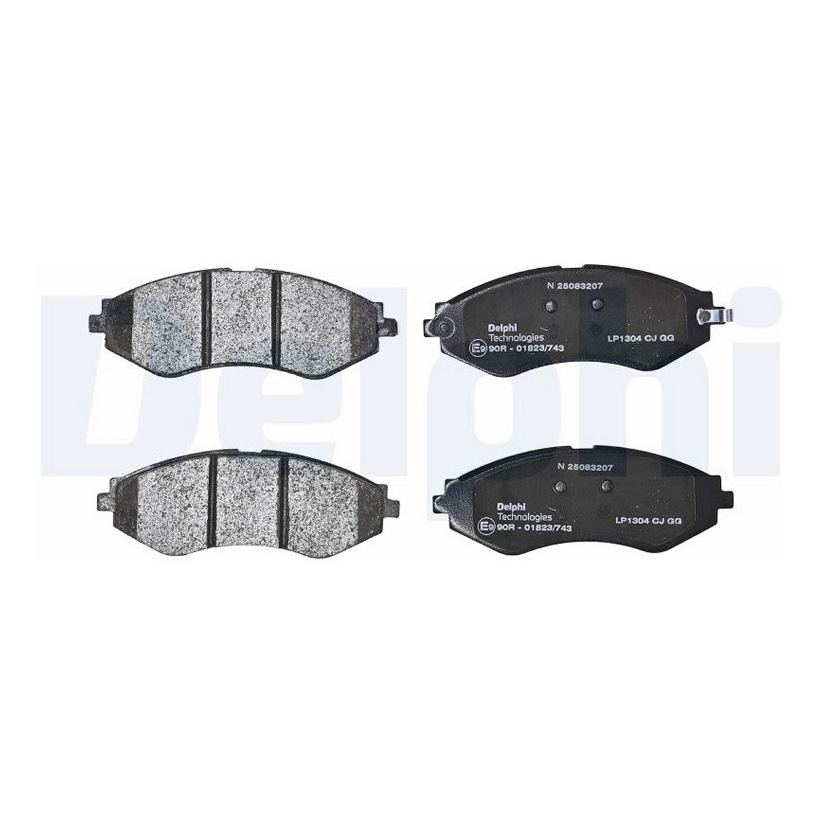 Комплект гальмівних колодок передн , CHEVROLET ASTRA, AVEO / KALOS, LACETTI, NUBIRA, REZZO, DAEWOO ARANOS, CIELO, ESPERO, LACETTI, LANOS, LEGANZA, NEXIA, NUBIRA, PRINCE 1.4-2.2 08.93-