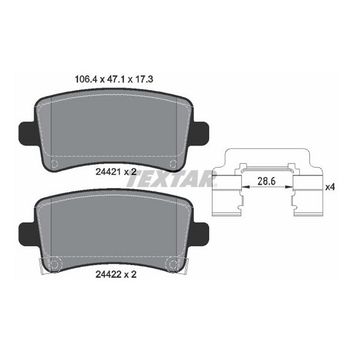 Комплект гальмівних колодок задн , BUICK LA CROSSE, CADILLAC XTS, CHEVROLET MALIBU, OPEL INSIGNIA A, INSIGNIA A COUNTRY, SAAB 9-5 1.4-3.6 07.08- фото 4