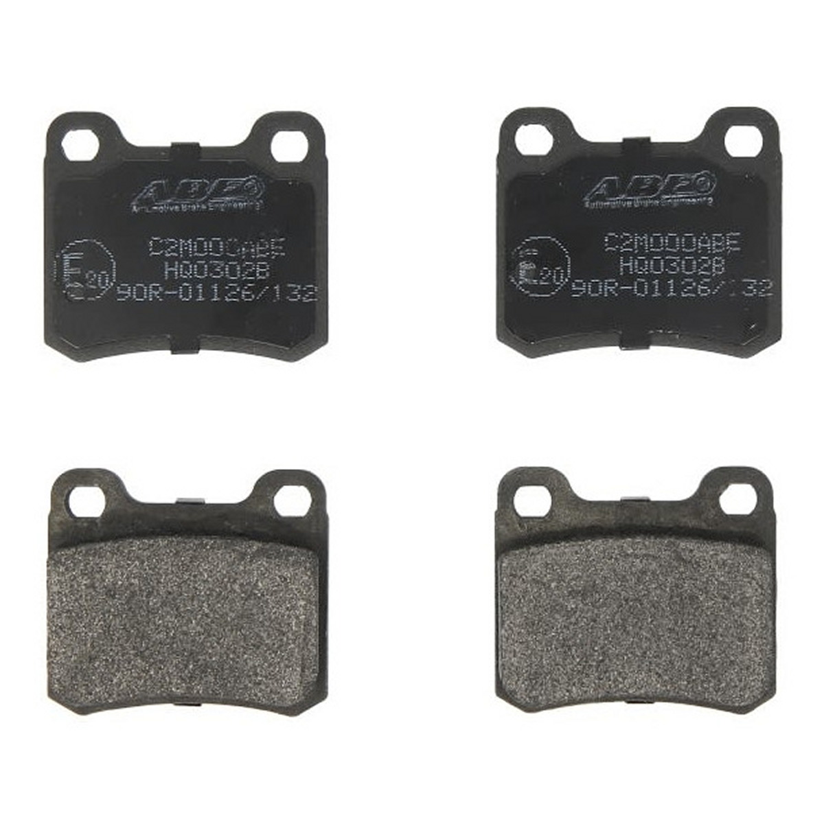 Комплект гальмівних колодок задн , MERCEDES 124 (C124), 190 (W201) 1.8-2.6 10.82-08.93