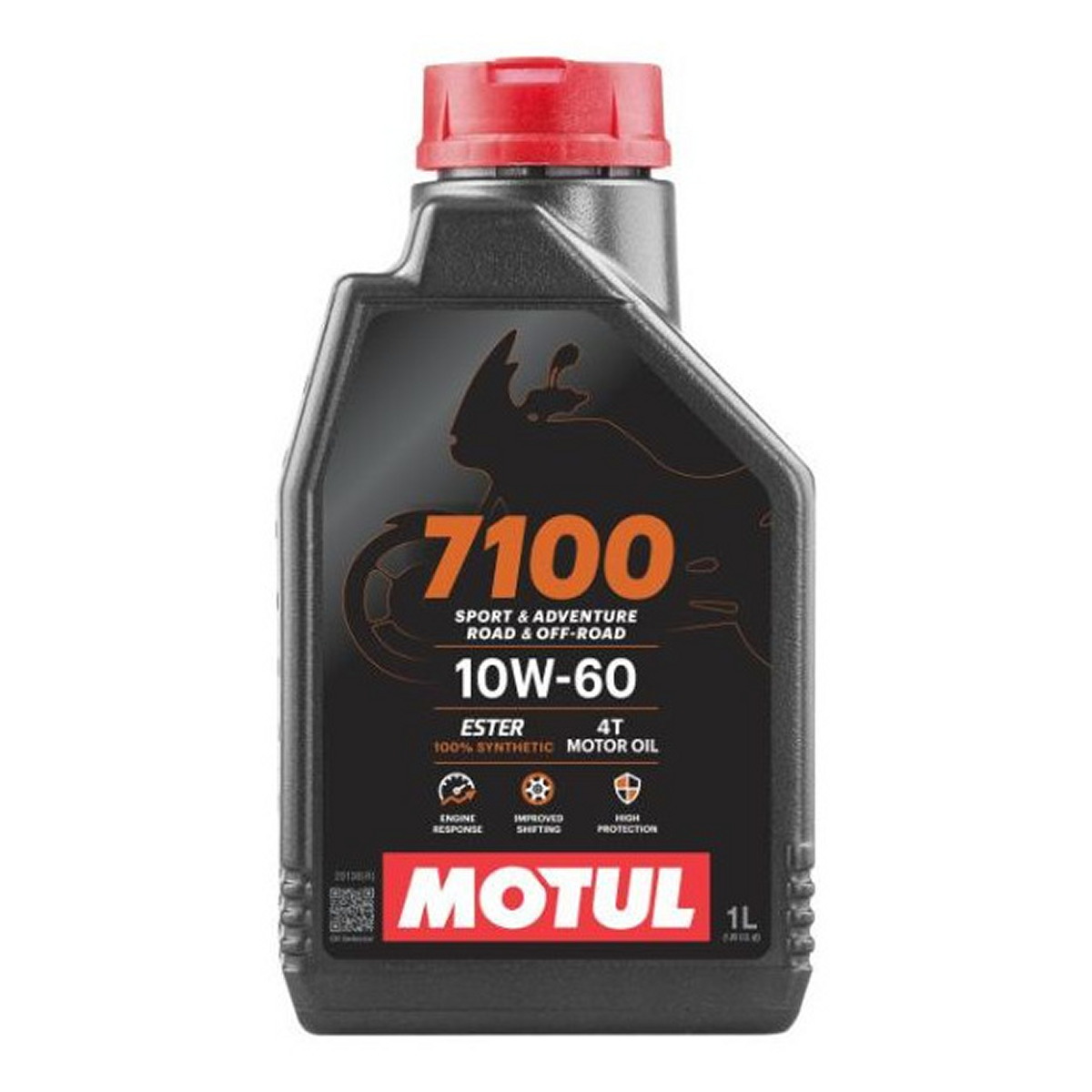 Олива для чотиритактних двигунів MOTUL 7100 10W60 1л, API SN JASO MA-2 Синтетична естерове