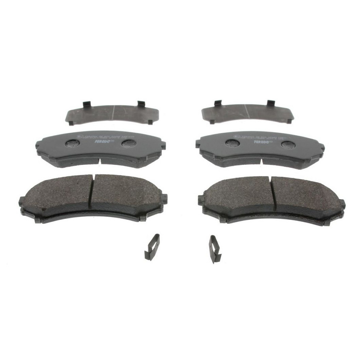 Комплект гальмівних колодок передн , ISUZU D-MAX I, MAZDA E, MPV I, MITSUBISHI ENDEAVOR, GRANDIS, PAJERO CLASSIC, PAJERO II, PAJERO III, PAJERO IV, PAJERO SPORT I, PROUDIA/DIGNITY 2.0-4.5 11.88-