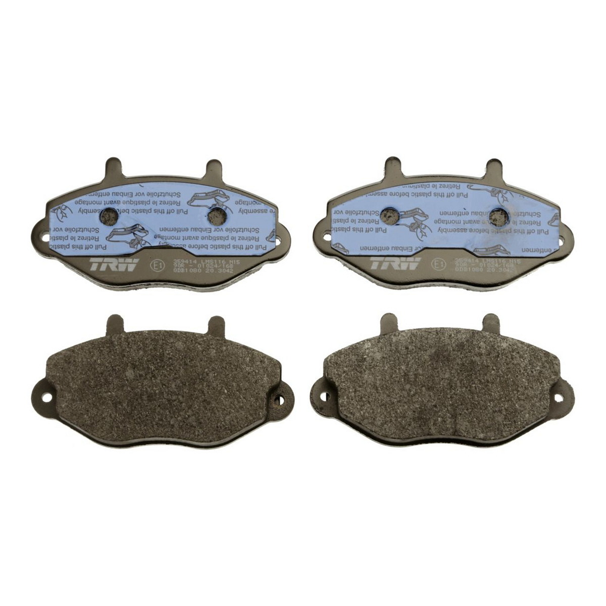 Комплект гальмівних колодок передн , FORD TRANSIT, TRANSIT TOURNEO 2.0-2.9 01.91-12.00