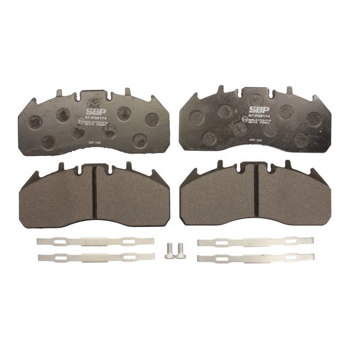 Комплект гальмівних колодок передн MERITOR ELSA 225-3 RVI C, D, MAGNUM, PREMIUM 2, T, VOLVO 7700, 8500, 8700, 9700, 9900, B12, B9, FE, FE II, FH, FH II, FH III, FH16 D11A-330-TD123ES 01.91-