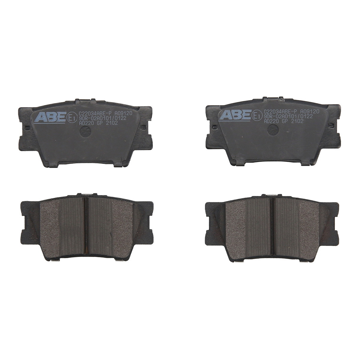 Комплект гальмівних колодок задн , VOLVO 340-360, LEXUS ES, HS, PONTIAC VIBE, TOYOTA AVALON, CAMRY, HARRIER, MARK X ZIO I, MATRIX, RAV 4 III, RAV 4 IV, SOLARA 1.8-Electric 08.84-