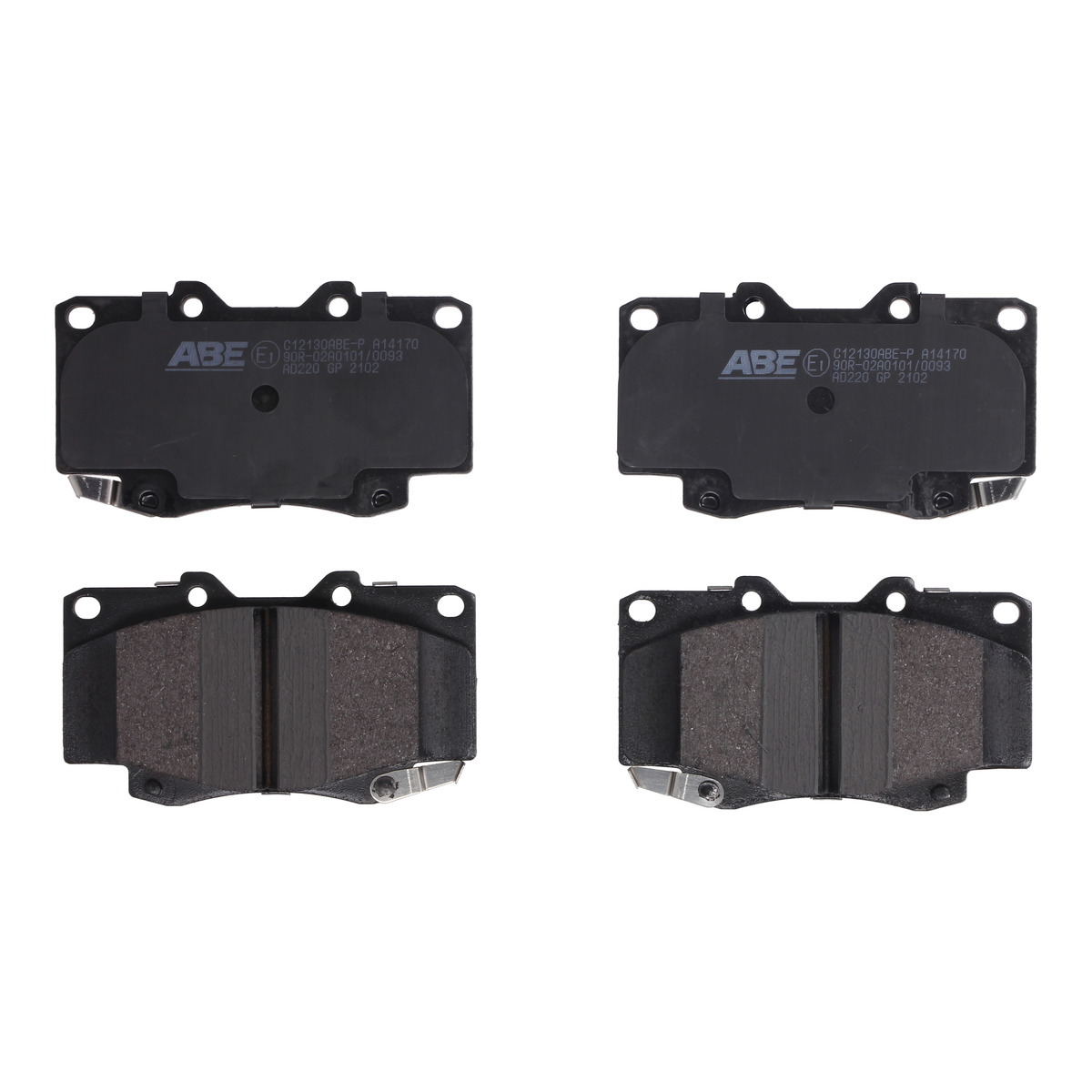 Комплект гальмівних колодок передн , TOYOTA FORTUNER, HILUX IV, HILUX V, HILUX VI, HILUX VII, LAND CRUISER 90, LAND CRUISER PRADO, PICNIC, PREVIA II 2.0-4.0 01.85-