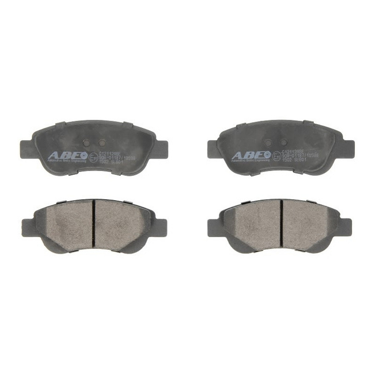 Комплект гальмівних колодок передн , CITROEN C1, C1 II, PEUGEOT 107, 108, TOYOTA AYGO, YARIS 1.0-1.4D 06.05-