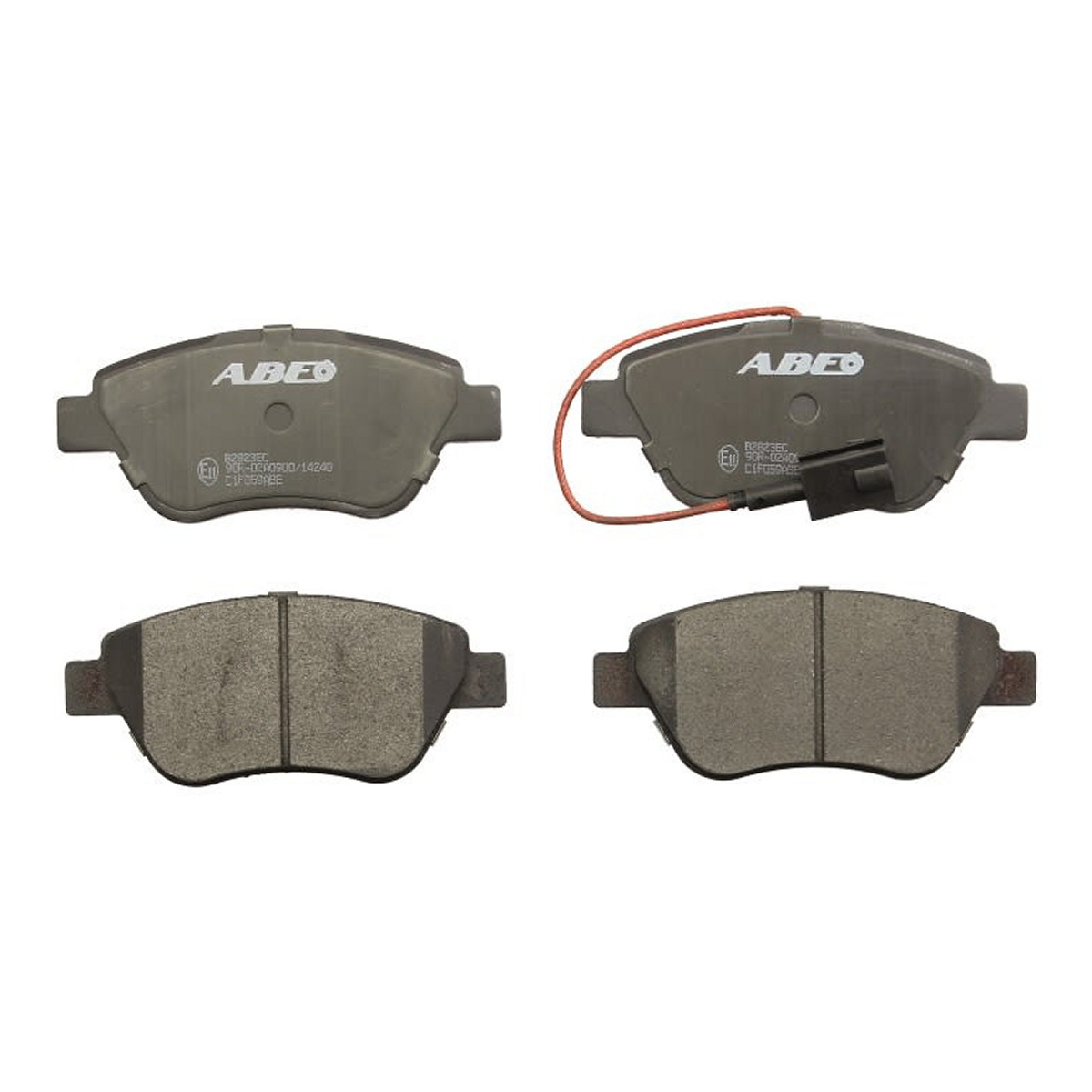 Комплект гальмівних колодок передн , ABARTH 500 / 595 / 695, 500C / 595C / 695C, ALFA ROMEO MITO, FIAT 500, 500 C, BRAVO II, DOBLO, FIORINO, GRANDE PUNTO, IDEA, LINEA, PANDA 0.9-Electric 03.01-