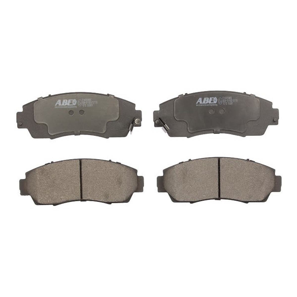 Комплект гальмівних колодок передн , HONDA ACCORD IV, ACCORD IX, ACCORD V, ACCORD VI, ACCORD VII, ACCORD VIII, CIVIC VIII, CIVIC X, CR-V I, CR-V II, CR-V III, CR-V IV, CR-V V, CR-Z 1.3-3.7 09.89-