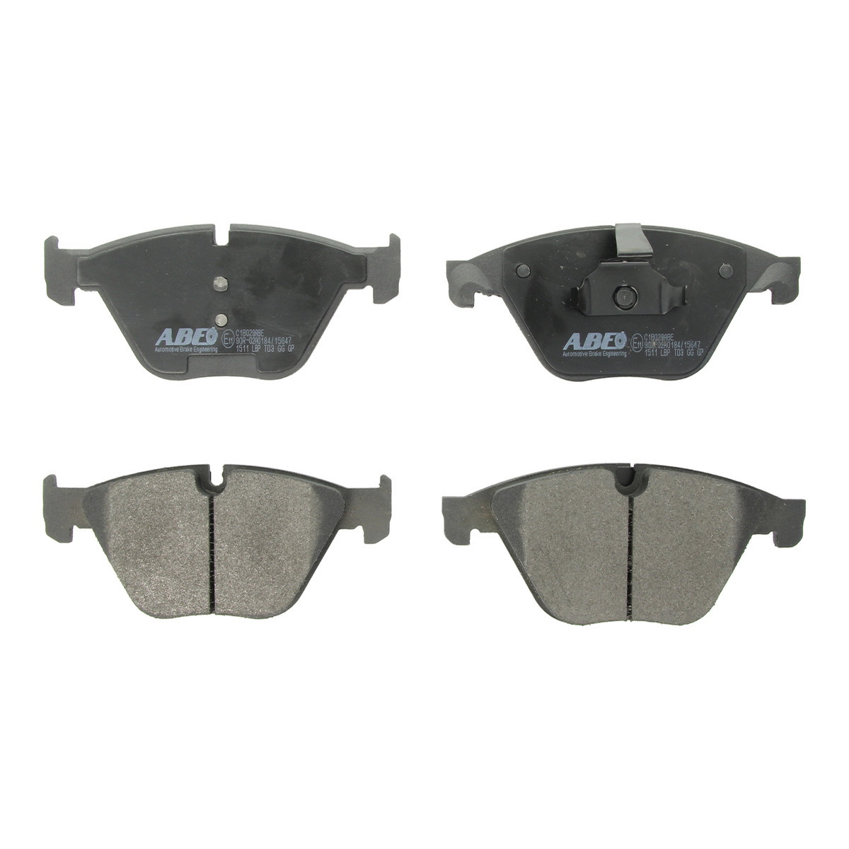 Комплект гальмівних колодок передн , BMW 3 (E90), 3 (E92), 5 (F10), 5 (F11), 5 GRAN TURISMO (F07), 6 (F12), 6 (F13), 6 GRAN COUPE (F06), 7 (E65, E66, E67), 7 (F01, F02, F03 2.0-4.4 03.05-10.18