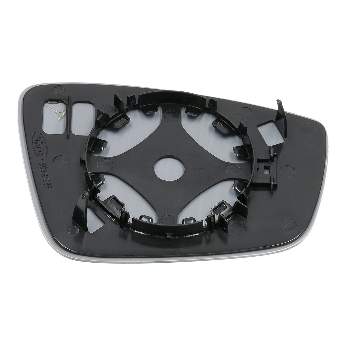 Скло дзеркала зовнішнього лів (опукле, хром) SEAT MII, SKODA CITIGO, VW UP 08.11-03.17 фото 3