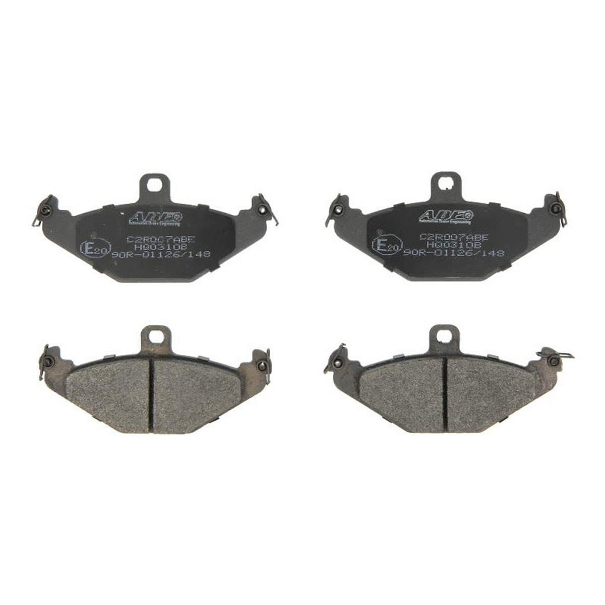 Комплект гальмівних колодок задн , CHRYSLER NEW YORKER, VIPER, DODGE VIPER, LOTUS ESPRIT S4, RENAULT 21, 25, ESPACE II, ESPACE III, LAGUNA I, SAFRANE I, SAFRANE II 1.8-8.3 04.84-12.06
