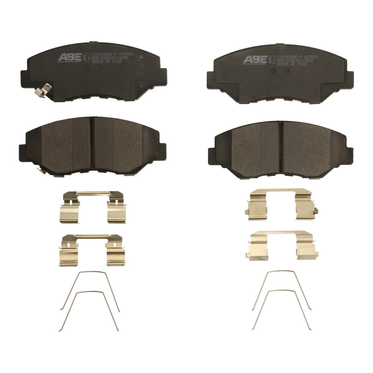 Комплект гальмівних колодок передн , HONDA ACCORD IX, ACCORD VII, CITY IV, CIVIC IX, CIVIC X, CR-V I, CR-V II, CR-V IV, CR-V V, ELEMENT, ODYSSEY, PILOT 1.0-3.5 01.99-